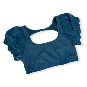 NWOT Free People Movement Moon Dance Crop in BLUE